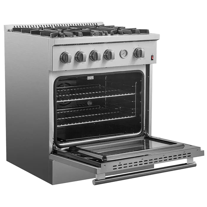 Forno FBDL-021-02CAUS Appliance Package – FFSGS6277-30 Gas Range + FFFFD1974-31SB Refrigerator