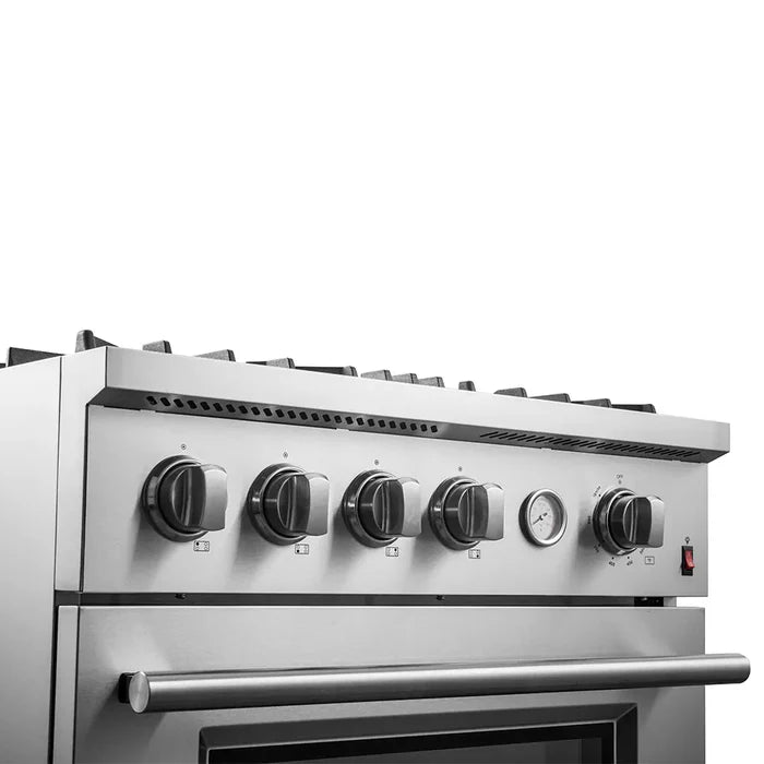 Forno FBDL-021-02CAUS Appliance Package – FFSGS6277-30 Gas Range + FFFFD1974-31SB Refrigerator