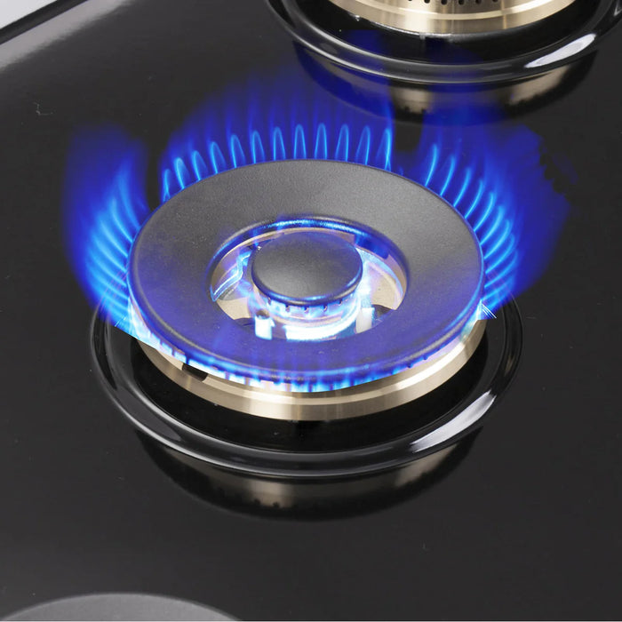 Forno Capriasca FFSGS6387-30 30" French Door Dual Fuel Range, 4 Burners, True Convection Oven, Stainless Steel