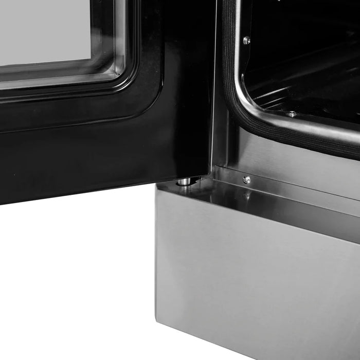 Forno Galiano FFSGS6444-30 30" Freestanding French Door Gas Range, 4 Burners, Stainless Steel