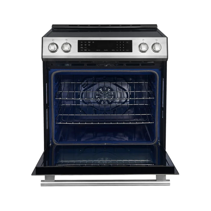Forno Donatello Espresso FFSIN0905-30 30-Inch Slide-In Induction Range with Convection Oven and 5 Cooking Zones – Stainless Steel