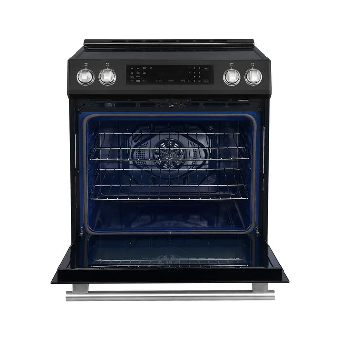 Forno Donatello Espresso FFSIN0905-30BLK 30-Inch Slide-In Induction Range with Convection Oven and 5 Cooking Zones – Black