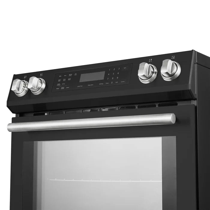 Forno 2-Piece Kitchen Appliance Package – 30″ Black Induction Range + 36″ Black French Door Refrigerator – FBDL-015-14CAUS