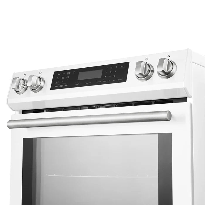 Forno 2-Piece Kitchen Appliance Package – 30″ White Induction Range + 36″ White French Door Refrigerator – FBDL-015-08CAUS