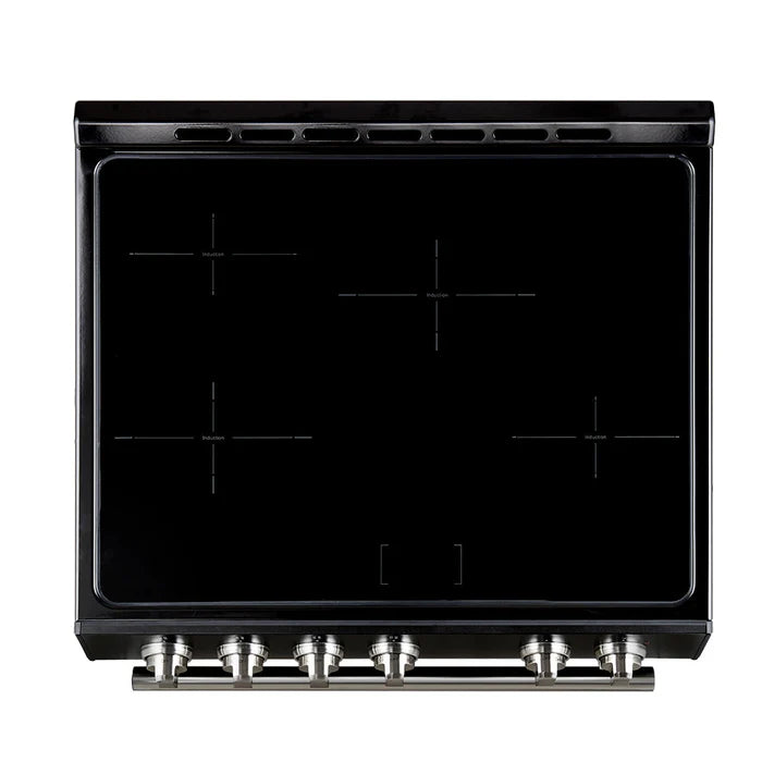 Forno 2-Piece Kitchen Appliance Package – 30″ Black Induction Range + 31″ Black Built-In Column Refrigerator – FBDL-014-12CAUS