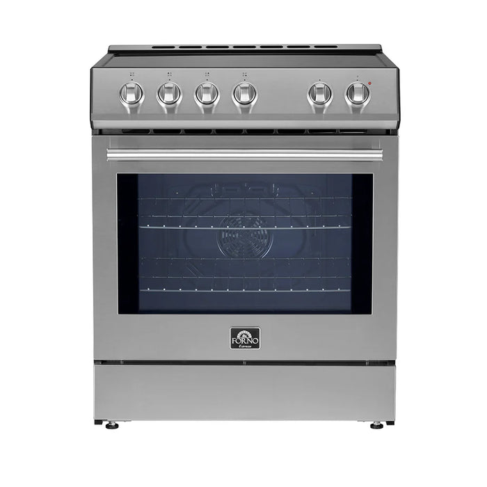 Forno Leonardo Espresso FFSIN0982-30 30" Slide-In Induction Range – True Convection Oven, 5 Cooking Zones, 5.0 cu ft, Stainless Steel