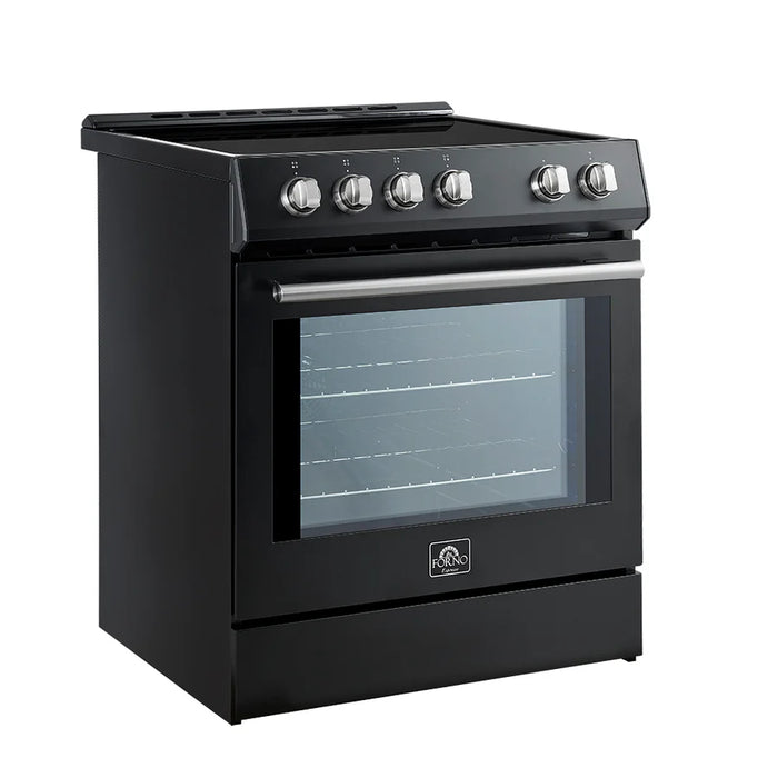 Forno Leonardo Espresso FFSIN0982-30BLK 30-Inch Slide-In Induction Range with Convection Oven and 5 Cooking Zones – Black