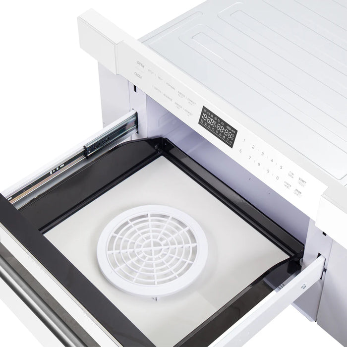 Forno Capoliveri FMWDR3000-30WHT 30″ White Built-In Microwave Drawer, 1.2 cu ft, 1000 W, Touch Controls