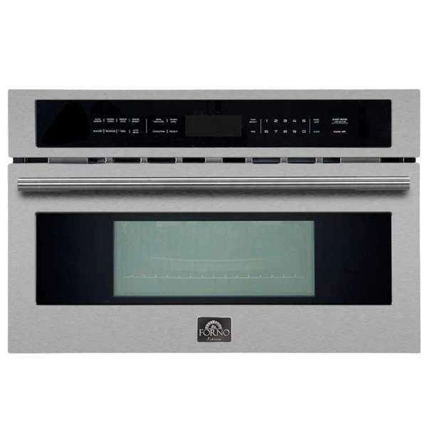Forno Oliena FMWDR3093-30 30″ Built-In Microwave Drawer – Stainless Steel with Stainless Steel Handles, 1.4 cu ft, 1000 W, Touch Controls