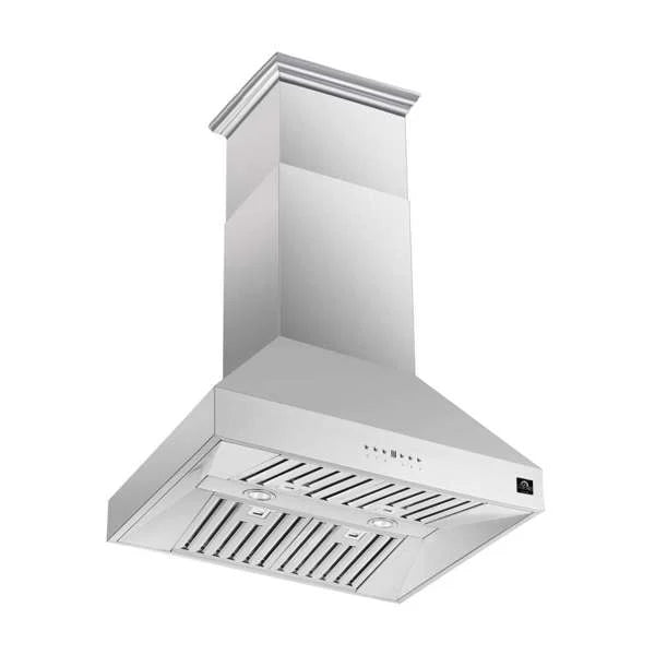 Forno Coppito 36-Inch Island Range Hood, Stainless Steel with LED Lighting and Adjustable Fan Speeds – Model FRHIS5129-36