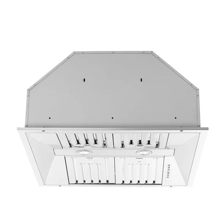 Forno Altilia 30-Inch Insert Range Hood, Stainless Steel with LED Lighting and Baffle Filters – Model FRHRE5337-30