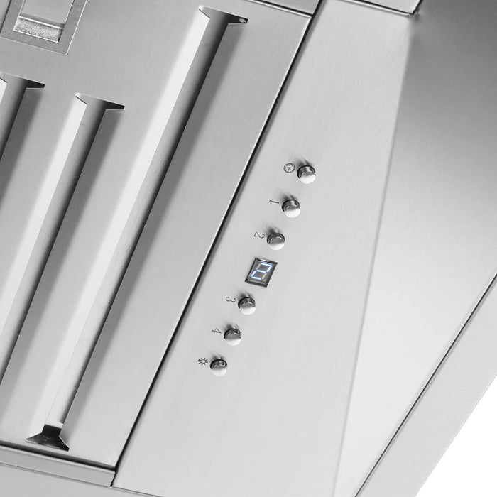 Forno Altilia 48-Inch Insert Range Hood, Stainless Steel with LED Lighting and Baffle Filters – Model FRHRE5337-48