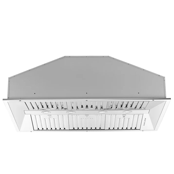 Forno Altilia 48-Inch Insert Range Hood, Stainless Steel with LED Lighting and Baffle Filters – Model FRHRE5337-48