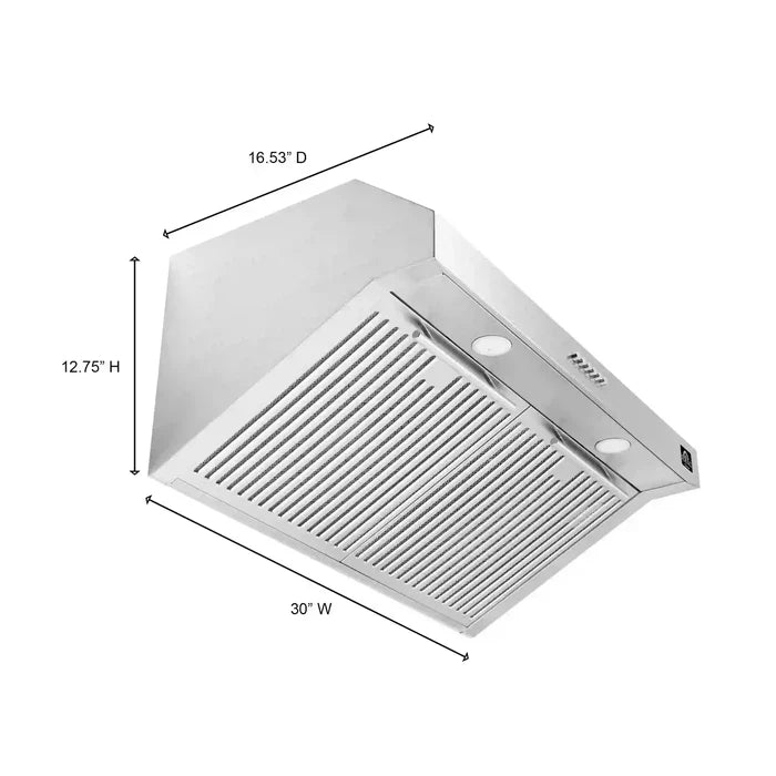 Forno FBDL-001-01US Appliance Package – FFSEL6012-30 Electric Range + FRHUC5255-30 Under-Cabinet Range Hood + FFFFD1785-31S Bottom Freezer Refrigerator