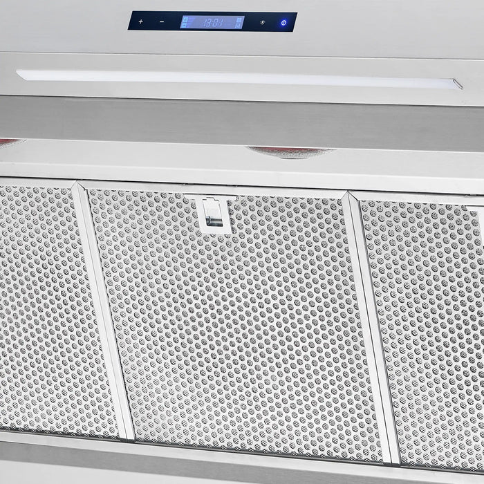 FORNO Savona 60″ Wall Mount Range Hood with Hybrid Filters & Backsplash, 1200 CFM – Heavy-Duty Stainless Steel Kitchen Ventilation Hood (FRHWM5029-60HB)
