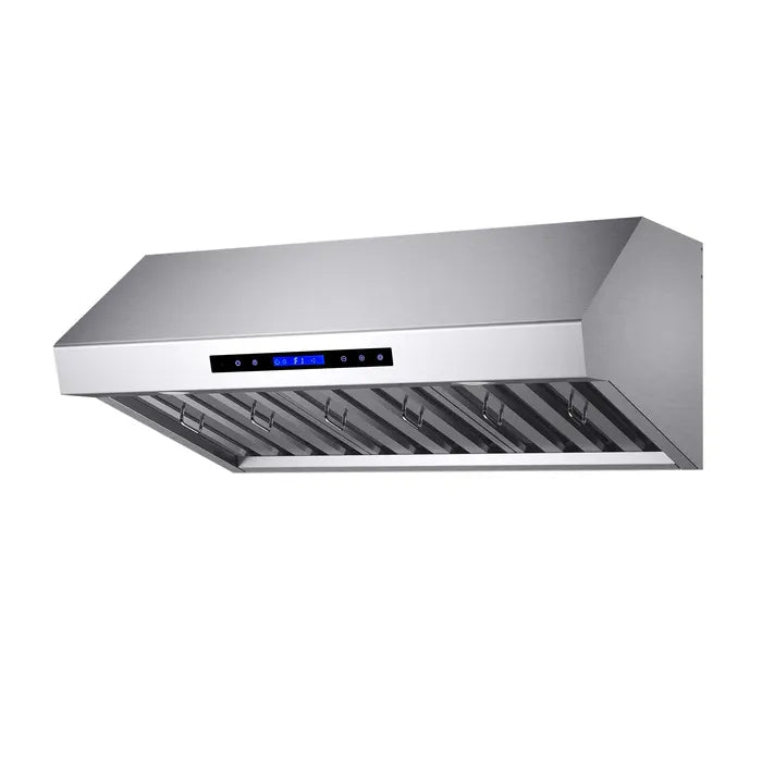 Forno Palazzo FRHWM5030-36 36-Inch Wall Mounted Range Hood – Stainless Steel, Heavy Duty Baffle Filters, Remote Control