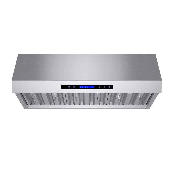 Forno Palazzo FRHWM5030-36 36-Inch Wall Mounted Range Hood – Stainless Steel, Heavy Duty Baffle Filters, Remote Control