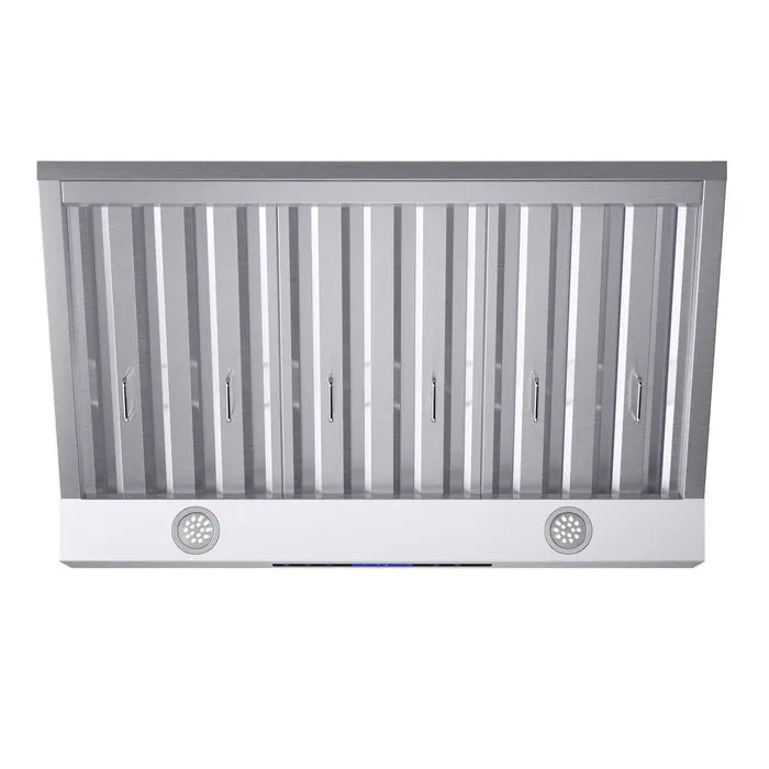 Forno Palazzo FRHWM5030-36 36-Inch Wall Mounted Range Hood – Stainless Steel, Heavy Duty Baffle Filters, Remote Control