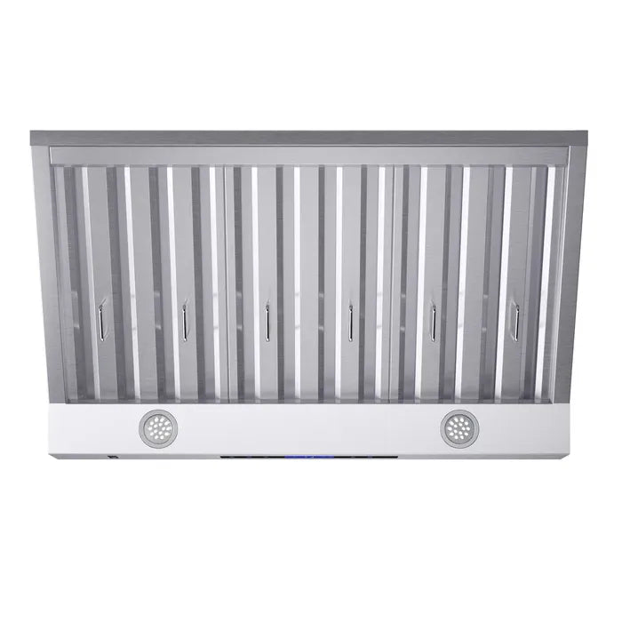 Forno Palazzo FRHWM5030-36 36-Inch Wall Mounted Range Hood – Stainless Steel, Heavy Duty Baffle Filters, Remote Control