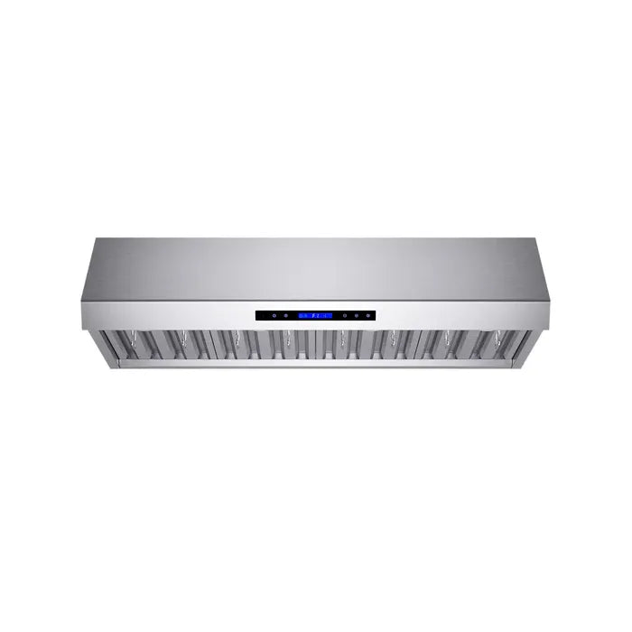 Forno Palazzo FRHWM5030-48 48-Inch Wall Mounted Range Hood – Stainless Steel, Heavy Duty Baffle Filters, Remote Control