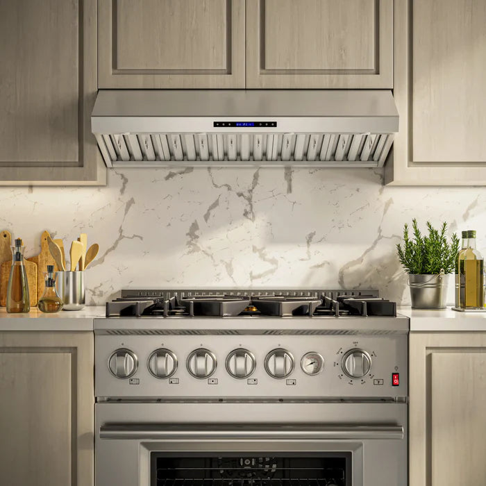 Forno Palazzo FRHWM5030-60 60-Inch Wall Mounted Range Hood – Stainless Steel, Heavy Duty Baffle Filters, Remote Control