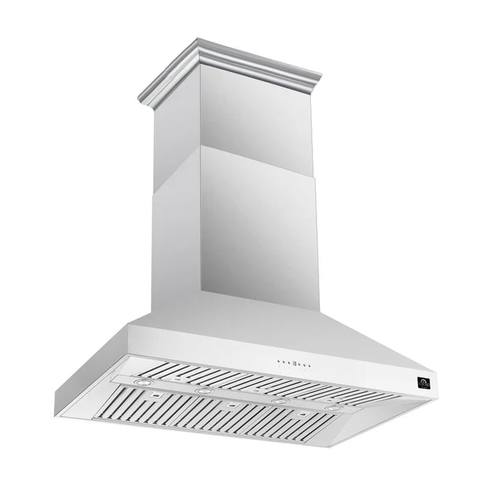 Forno Orvieto 48-Inch Wall Mount Range Hood, Stainless Steel, Heavy Duty with LED Lighting – Model FRHWM5094-48