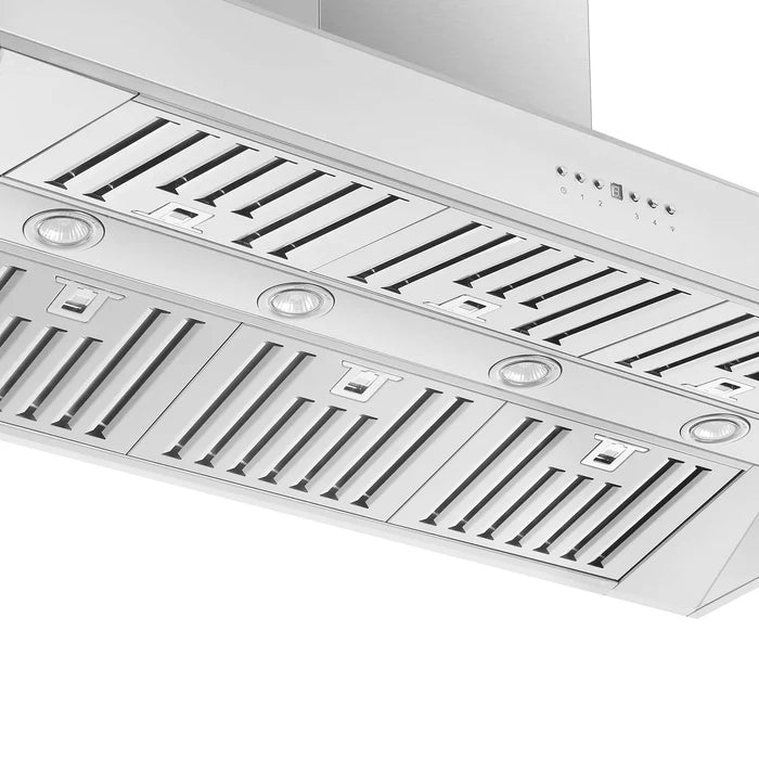 Forno 3-Piece Kitchen Appliance Package – 48″ Gas Range with Griddle + 60″ Built-In Column Refrigerator + 48″ Wall Mount Range Hood – FBDL-018-04CAUS