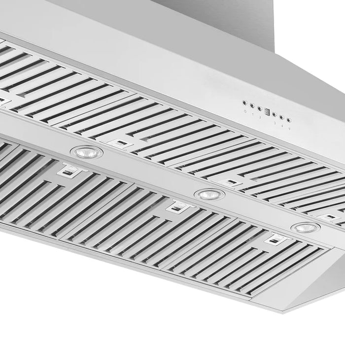 Forno Orvieto 60-Inch Wall Mount Range Hood, Stainless Steel, Heavy Duty with LED Lighting – Model FRHWM5094-60