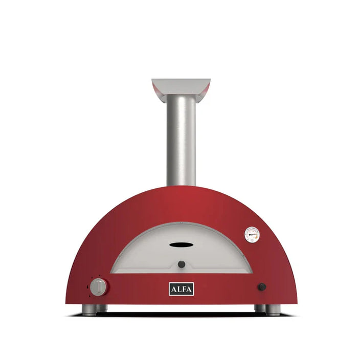 Alfa Moderno 3 Pizze Gas Outdoor Pizza Oven FXMD-3P-MROR-U – Ruby Red, 3-Pizza Capacity, Countertop, 1000 °F Max Temp