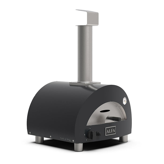 Alfa Moderno Portable Pizza Oven FXMD-PTPB-GGRA-U – Moderno Series, Slate/Ardesia Grey, Propane Gas, 1-Pizza