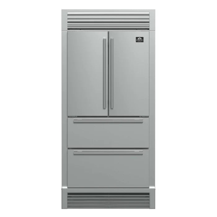 Forno FBDL-019-03CAUS Appliance Package – FFSGS6260-36 Gas Range + FFRBI1820-40SG Built-In Refrigerator