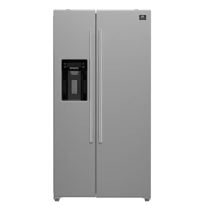 Forno Kitchen Appliance Package – 30″ Electric Slide-In Range + 36″ French Door Refrigerator