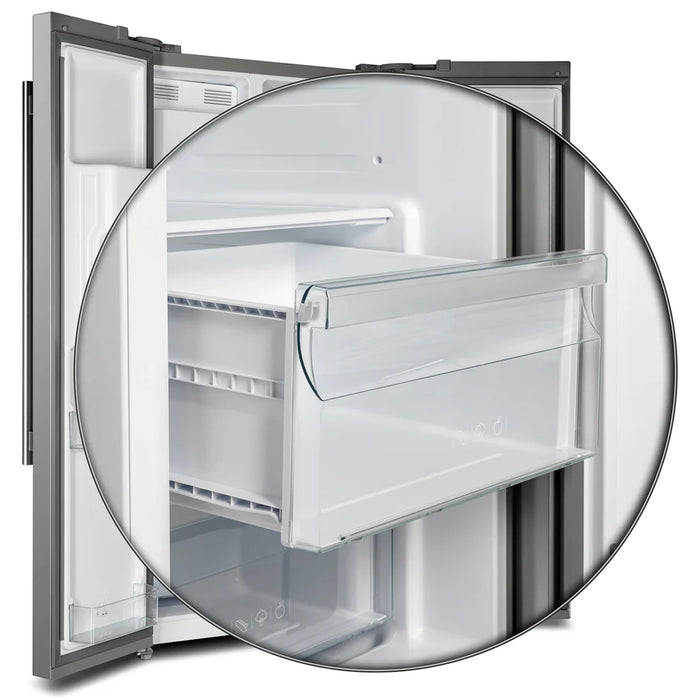 Forno Salerno FFRBI1844‑40SG 40″ Built‑In Stainless Steel Side‑by‑Side Refrigerator, 20 cu ft