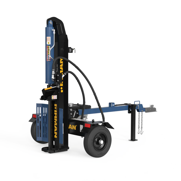 Firman Power Equipment GS2201 22‑Ton Portable Log Splitter – Vertical & Horizontal Operation, 196cc Engine, Auto‑Return Valve, Low‑Oil Shut‑off