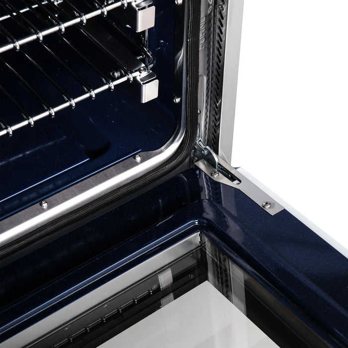 Forno Massimo FFSGS6239-30WHT 30" Freestanding Gas Range, White, 5 Burners, True Convection Oven