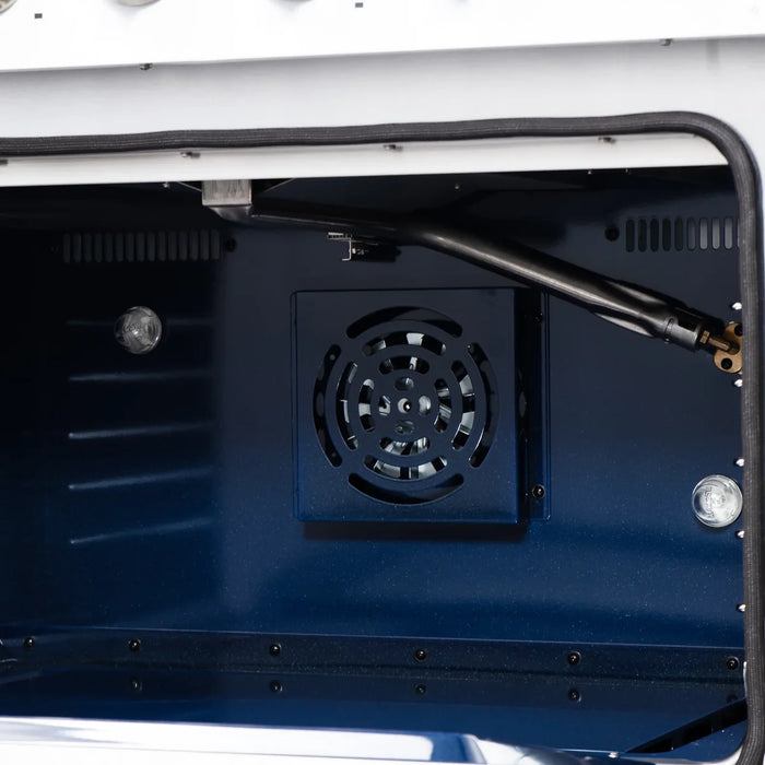 Forno Massimo FFSGS6239-36WHT 36" White Freestanding Gas Range, White, 6 Sealed Burners, 5.36 cu. ft. Convection Oven