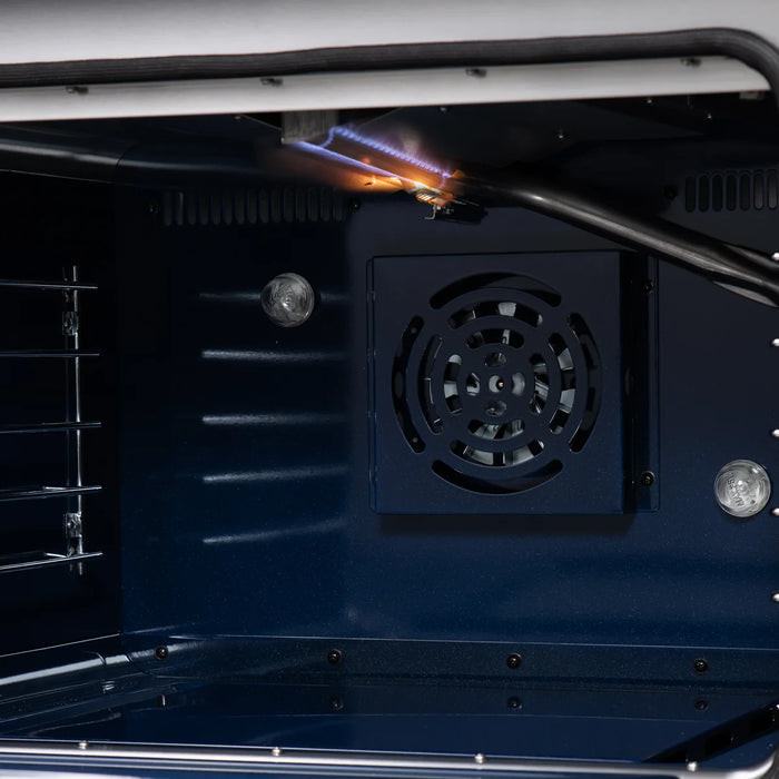 Forno Massimo FFSGS6239-48BLK 48" Black Freestanding Gas Range, 8 Sealed Burners, True Convection Double Oven