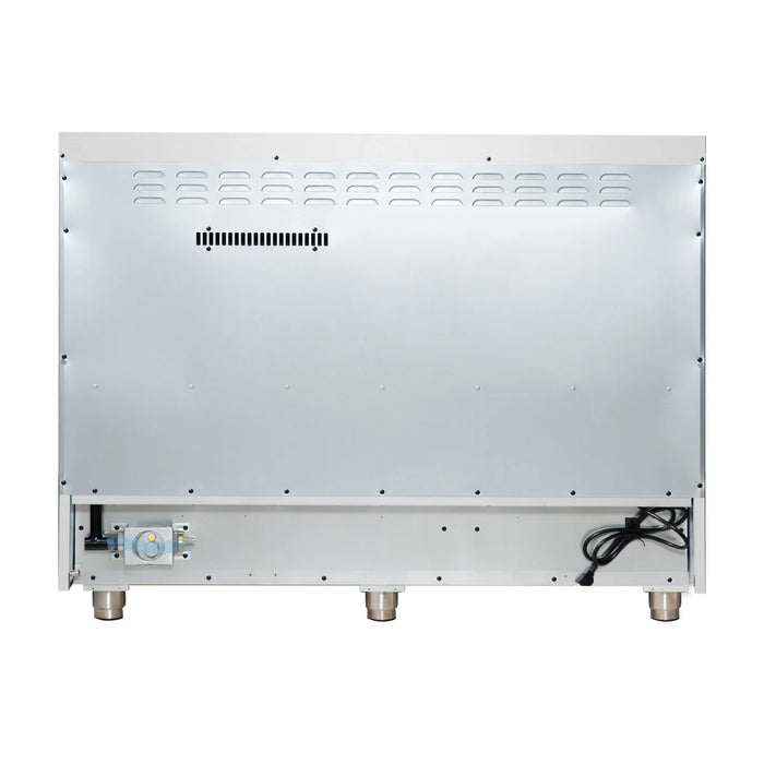 Forno Massimo FFSGS6239-48WHT 48" White Freestanding Gas Range, 8 Sealed Burners, Double Convection Oven