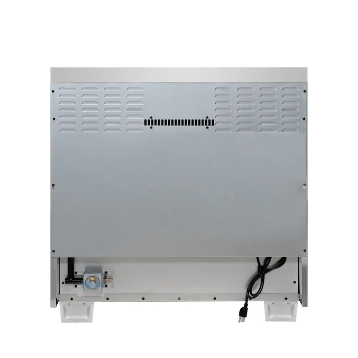 Forno Capriasca FFSGS6460-36WHT 36" Freestanding French Door Gas Range, White