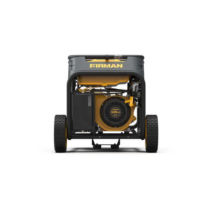 Firman Power Equipment H05752 7125W Dual Fuel Portable Generator with Recoil Start, 5700W Running, Gas or Propane, Wheel Kit