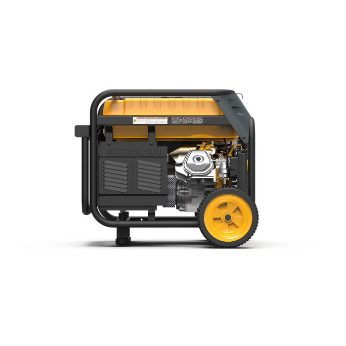Firman Power Equipment H05752 7125W Dual Fuel Portable Generator with Recoil Start, 5700W Running, Gas or Propane, Wheel Kit
