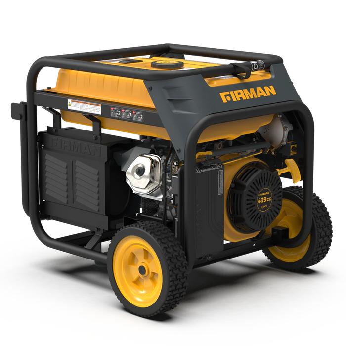 Firman Power Equipment H07552 Dual Fuel Portable Generator – 9,400 Start / 7,500 Run Watts (Gasoline or Propane), Electric Start, 50 A, Wheel‑Kit