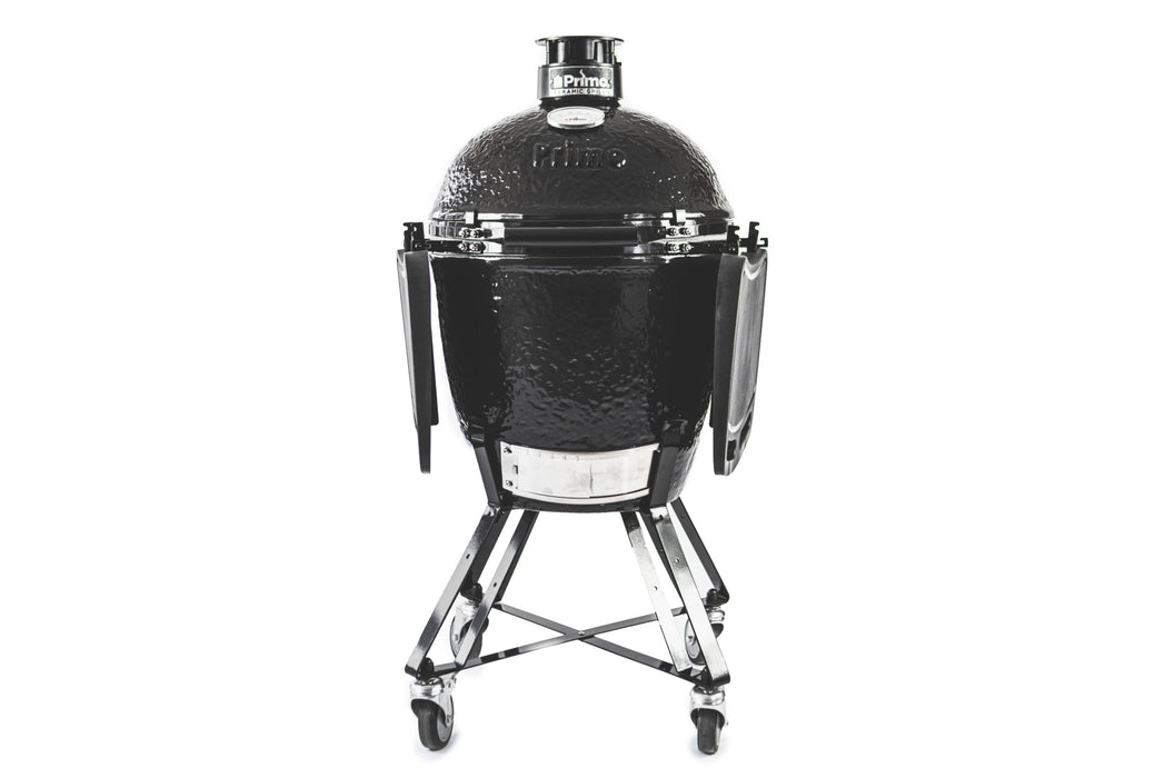 Primo All-In-One Round Charcoal Ceramic Grill | Classic Kamado Style BBQ Smoker & Grill