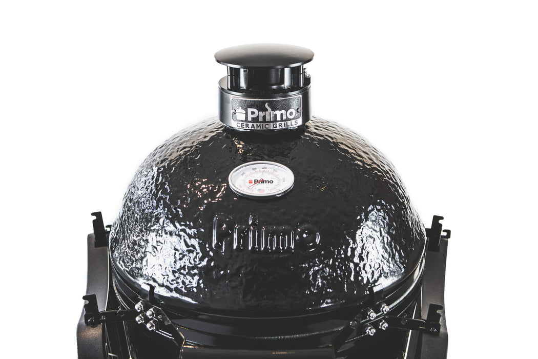 Primo All-In-One Round Charcoal Ceramic Grill | Classic Kamado Style BBQ Smoker & Grill