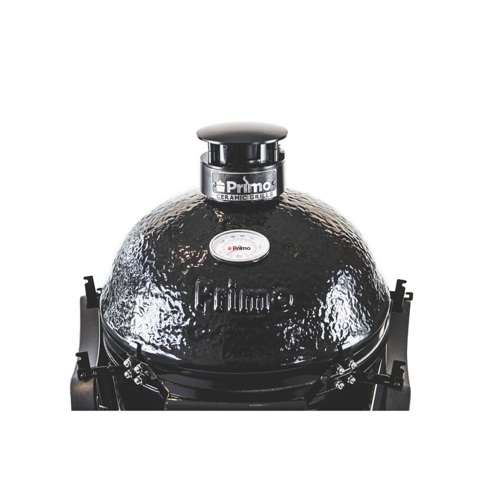 Primo All-In-One Round Charcoal Ceramic Grill | Classic Kamado Style BBQ Smoker & Grill