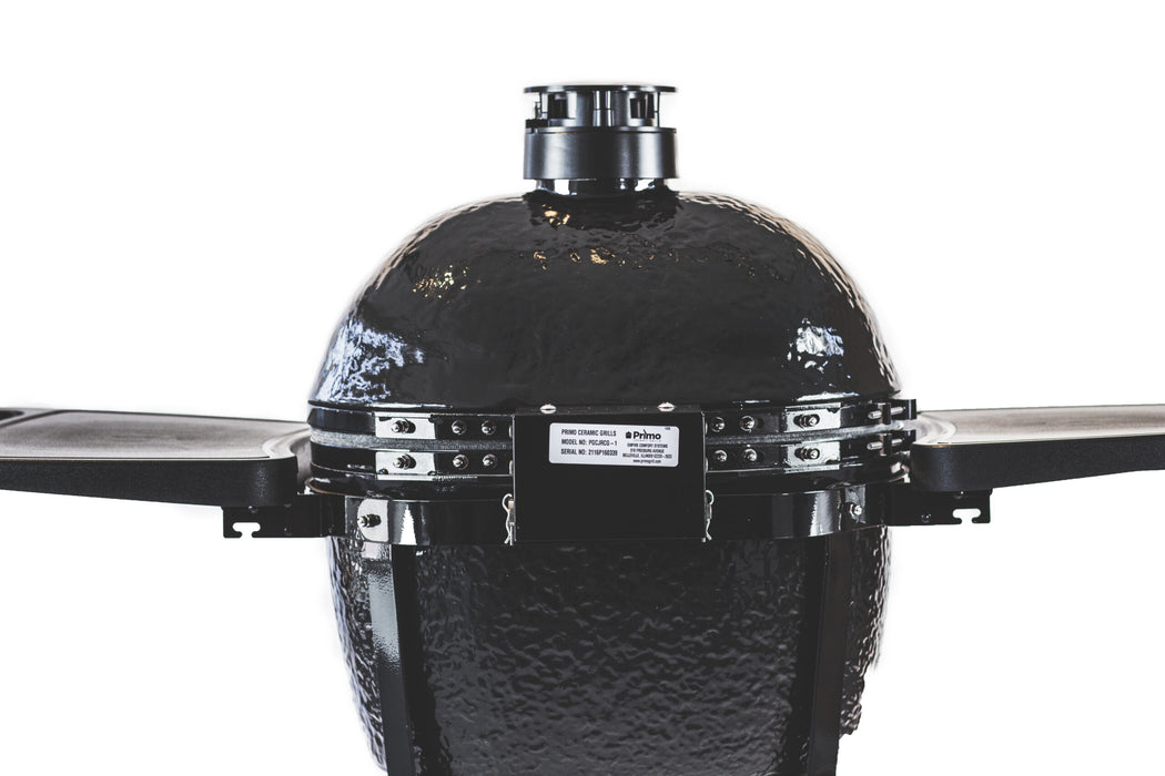 Primo All-In-One Junior Charcoal Ceramic Grill | Compact Kamado Style BBQ Smoker & Grill