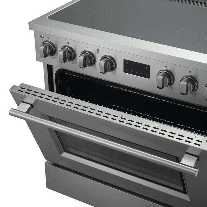 Forno Torino FFSIN0936-36 36" Induction Range with True Convection Oven and Air Fry – 5-Zone Induction Cooktop, 5.36 cu ft Oven, Stainless Steel
