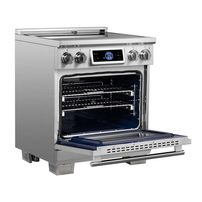 Forno Maximus FFSIN0968‑30 30" Induction Range with Air Fryer – True Convection Oven, 4‑Zone Induction Cooktop, 4.32 cu. ft. Oven, Stainless Steel