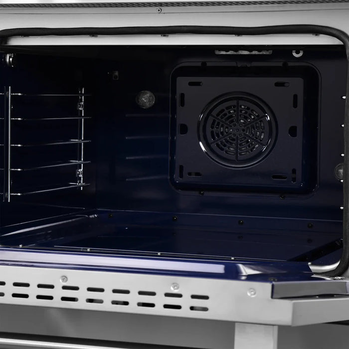 Forno Maximus FFSIN0968‑36 36" Induction Range with Air Fryer – True Convection Oven, 5‑Zone Induction Cooktop, 5.36 cu ft Oven, Stainless Steel