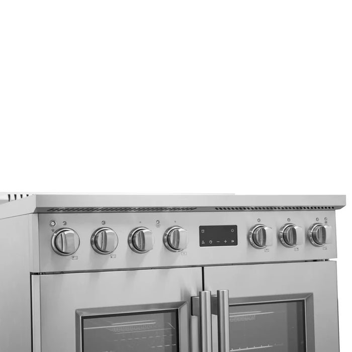 Forno Torino FFSIN0950-36 36-Inch French Door Induction Range with Air Fryer and True Convection Oven – Stainless Steel